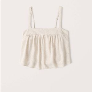 Abercrombie Cream Linen Cami - XS - Like new